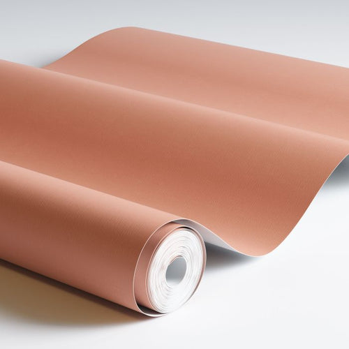 Duro Wallpaper behang effen terracotta - 53 cm x 10.05 m - 662217 - vtwonen shop