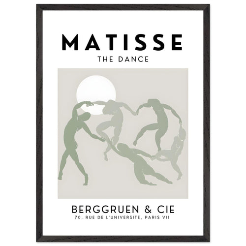 Artfulprints Poster met Lijst Matisse - The dance   - 50x70 cm - Grijs