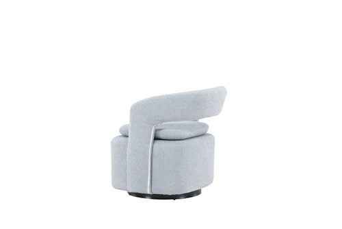 Rebellenclub Fauteuil Akando - Licht blauw bouclé - vtwonen shop