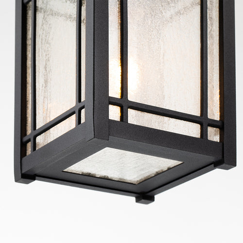Elstead Quoizel Cedar Hanglamp voor buiten, zwart, IP44