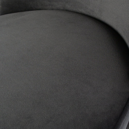 WOOOD eetkamerstoelen Vogue - Fluweel Zwart - Set van 6