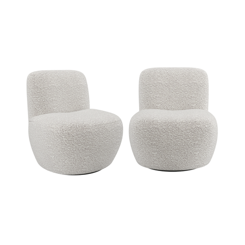 Sia Home -  JENA - Bouclette stof - Grijs-beige - 65cm - vtwonen shop