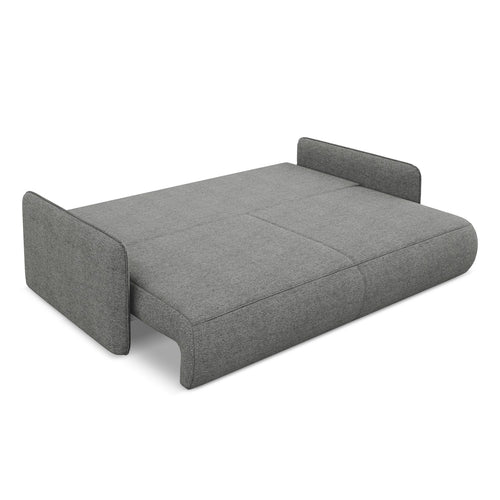 LaMiaSofa 3-zits slaapbank Palermo - chenille stof - olifant - 216x105x86