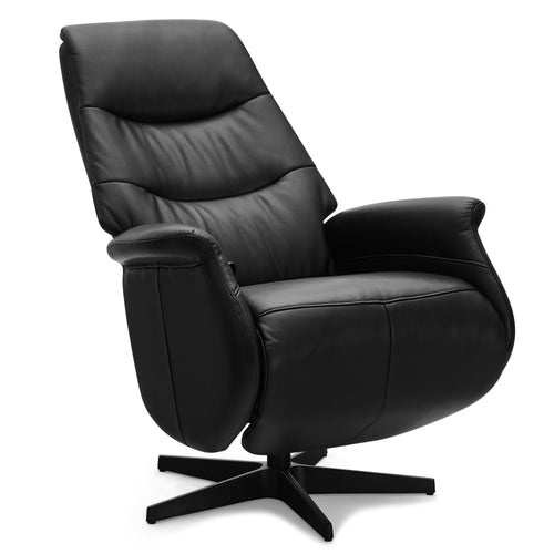 Furnhouse relaxfauteuil Delta - Zwart - Draaibaar - 79x90x114