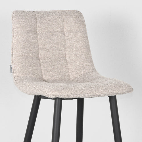 LABEL51 Barkruk Jelt - Naturel Bouclé - Zithoogte 78cm - Set van 2 - vtwonen shop