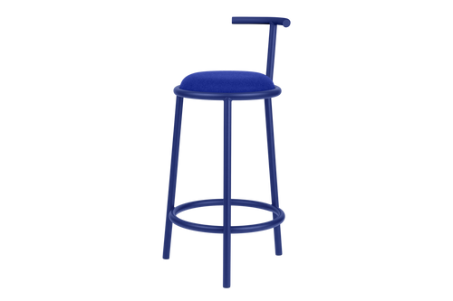 noo.ma HOGO Barkruk - met rugleuning - Blueberry Pie - vtwonen shop