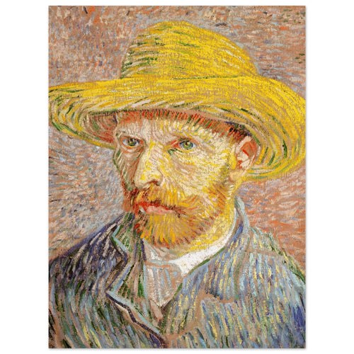 Artfulprints  Vincent van Gogh - Zelfportret met strohoed   poster 30x40 cm - vtwonen shop