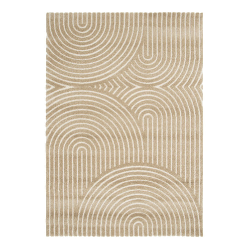 AFK Living vloerkleed Groove - reliëfeffect - kastanje - 200 x 290 cm