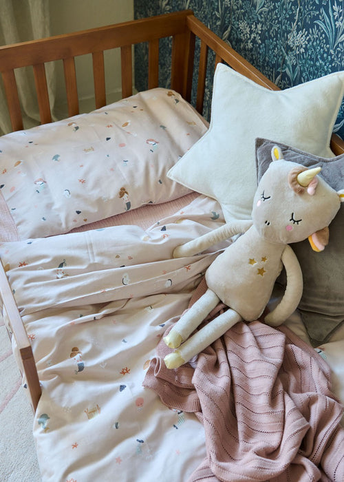 Petite Amélie Dekbedovertrekset – 120x150 cm – 100% Biologisch Katoen – Mermaid - vtwonen shop