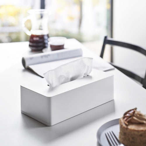 Yamazaki Zelfklevende Tissuebox - Tower - Wit - vtwonen shop