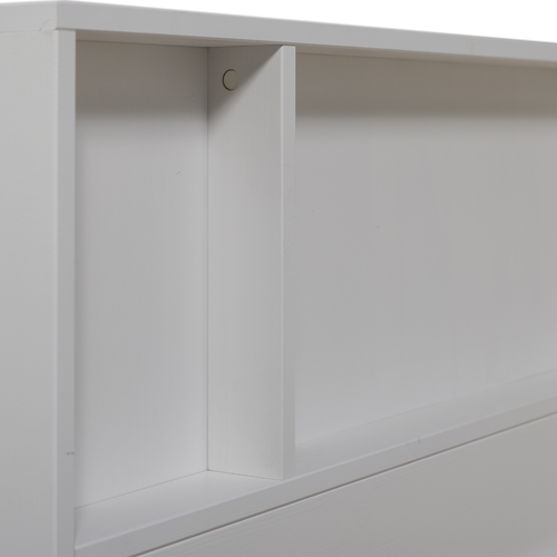 WOOOD bed Carter - Grenenhout - Wit - 90x200