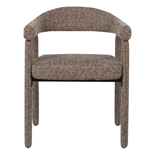 WOOOD eetkamerstoel armleuning bruin Sedo - Set Van 2 - 78x59x58