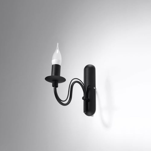 Sollux Lighting Wandlamp MINERWA zwart - 6x25x25cm