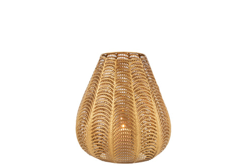 J-Line windlicht Gala - ijzer - goud - large