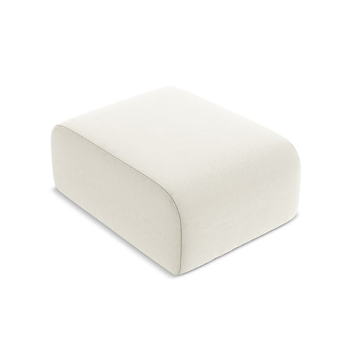 LaMiaSofa Poef Cervo - velours - lichtbeige - 72x94x42