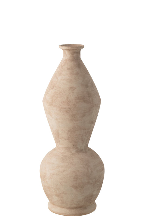 J-Line vaas Boris - keramiek - beige