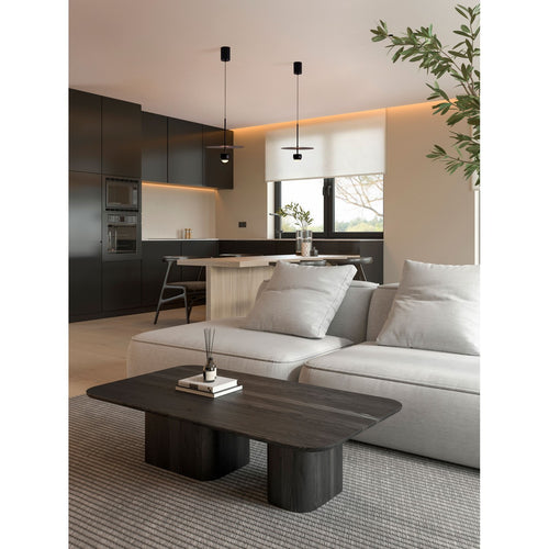 Nova Luce EDEM Hanglamp voor plafond, zandkleurig zwart, LED, 8W, 590lm, 3000K