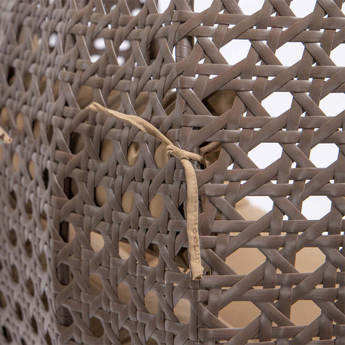 Home Deluxe - Polyrattan hangstoel met regenhoes TWIN | Kleur: Bruin, Kenmerken: incl. regenhoes