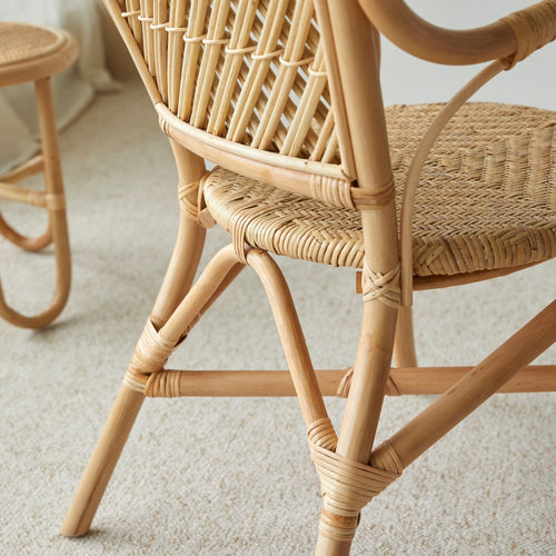 Tikamoon Marius - Rotan armstoel - Naturel - vtwonen shop