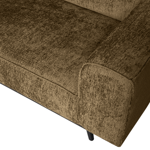 WOOOD hoekbank links Statement - Polyester - Brass - 77x274x210 - vtwonen shop