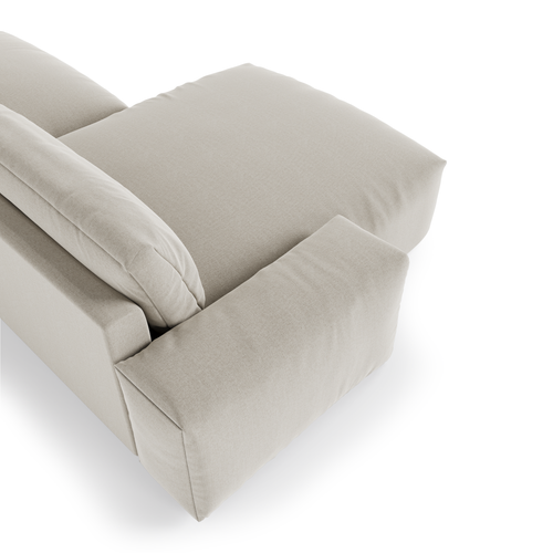 Sia Home - Hoekbanken links BLISS - Zacht aanvoelende geweven stof - Beige - 310cm - vtwonen shop