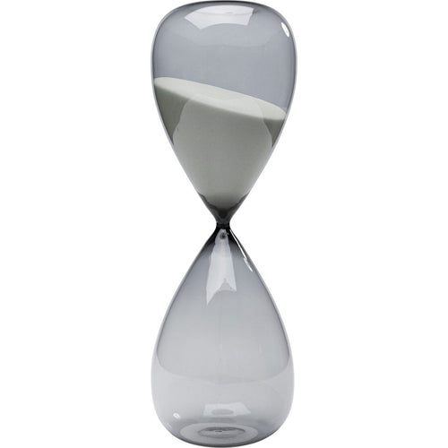 Kare Design Zandloper Timer 43cm zwart en wit