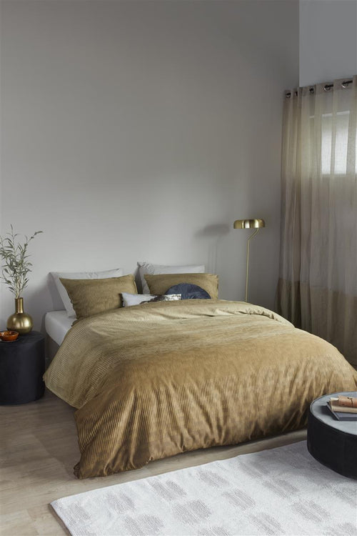Beddinghouse dekbedovertrek Lexi - 140x200/220 cm - goud - vtwonen shop