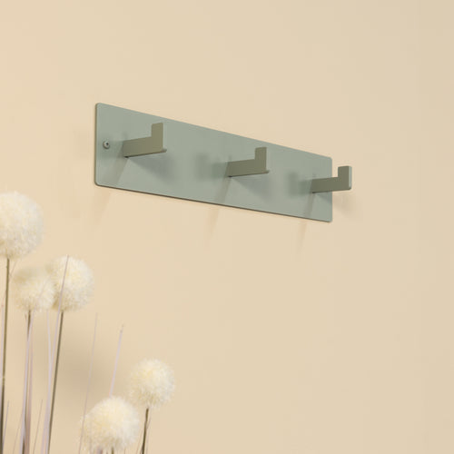 Spinder Design kapstok Leatherman 3 - Dusty Green - 3 haken - vtwonen shop