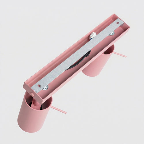 Sollux Lighting Plafondlamp RING 6L roze - 118x6x16cm
