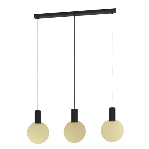 EGLO hanglamp Sarona - gu10 - 91 cm - zwart/goud - staal - vtwonen shop