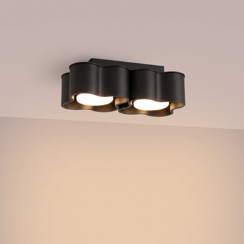 Sollux Lighting Plafondlamp OVIO 2 zwart Gx53 - 24,5x12x8cm