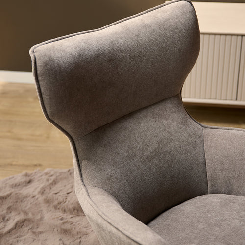 StarFurn Fauteuil Julia - Taupe Stof - Draaibaar - vtwonen shop