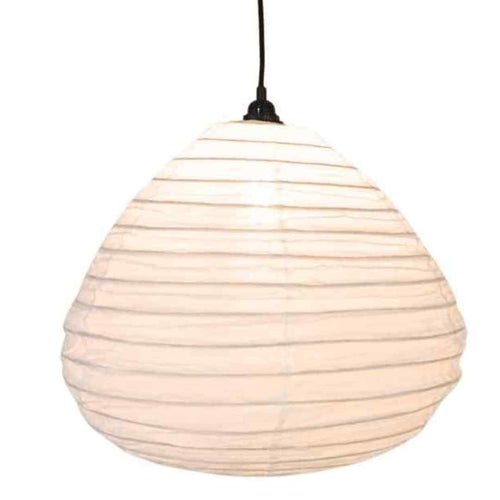 MÔMÉ Hanglamp Dome - off white - linnen - XL - Ø 60 cm / H 54 cm - vtwonen shop
