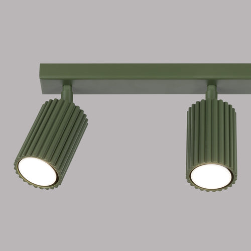 Sollux Lighting Plafondlamp KARBON 3L olijfgroen - 45x6,5x16,5cm