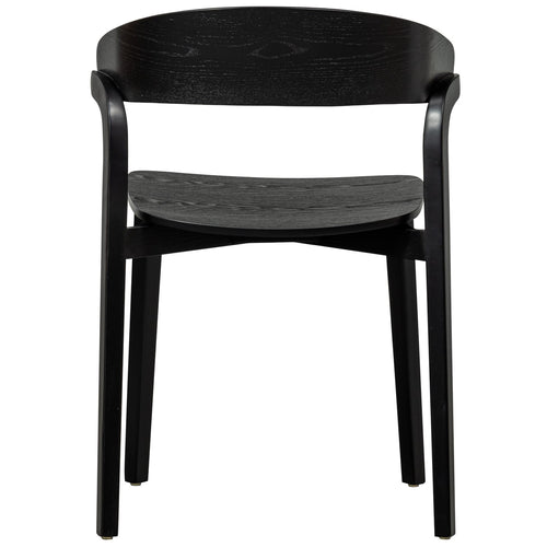 WOOOD eetkamerstoelen Cras - Essenhout - Zwart - Set van 6 - vtwonen shop