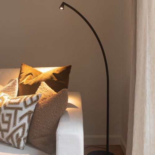 Atmooz vloerlamp Bijoux - zwart - Ø 28 x H 150 cm - geïntegreerde led