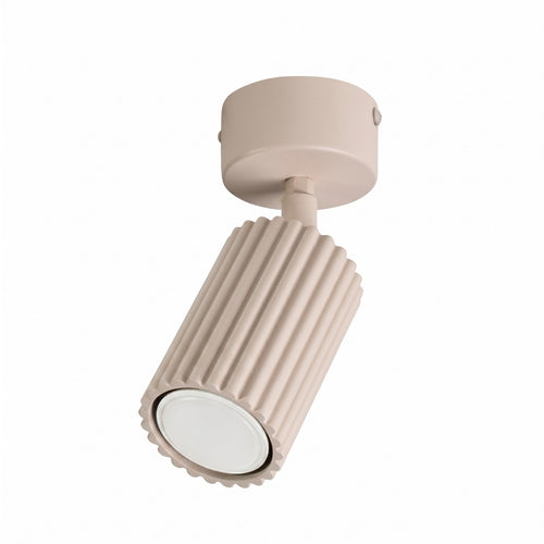 Sollux Lighting Plafondlamp KARBON 1 taupe - 7x7x18cm