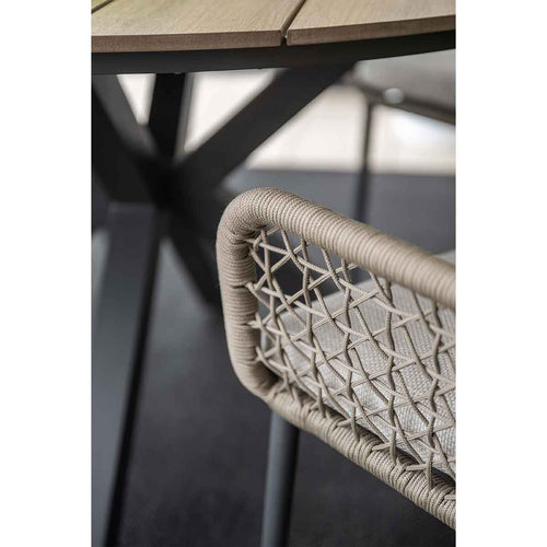 Garden Impressions tuinset Pemba - Tulli - taupe - Ø122x75 cm - 5-delig - vtwonen shop