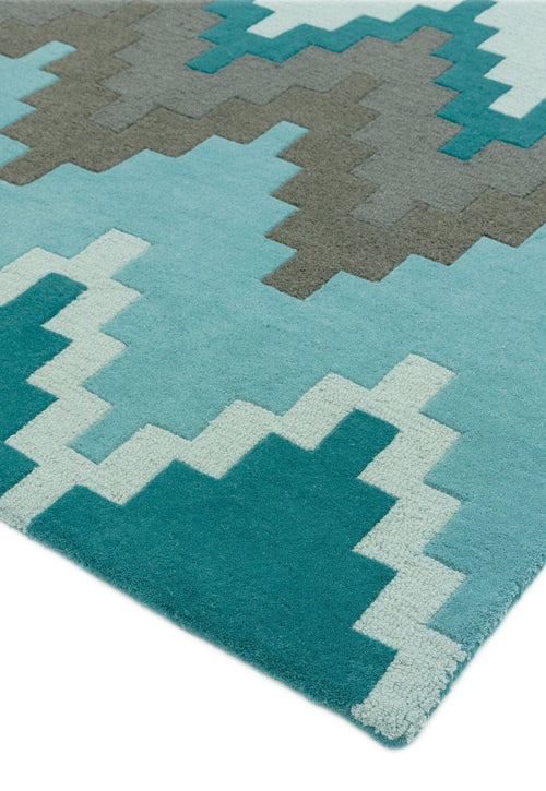 Vloerkleed MOMO Rugs Matrix MAX21 Cuzzo Teal 160x230 cm