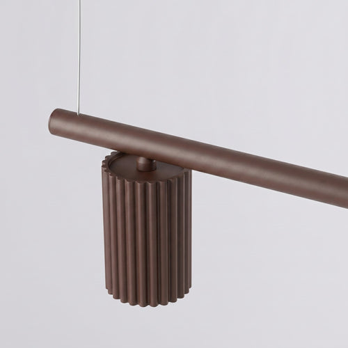 Sollux Lighting Kroonluchter KARBON 4 bruin - 122x6,5x212cm