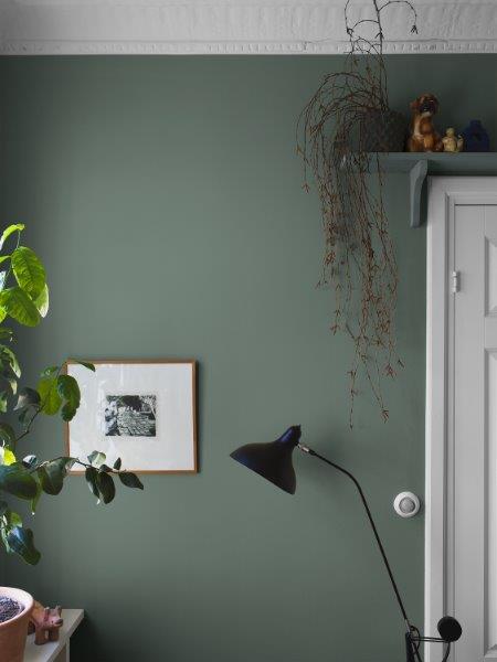 Borastapeter behang effen vergrijsd groen - 53 cm x 10.05 m - 660655 - vtwonen shop