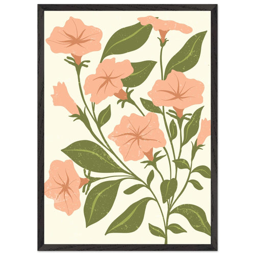 Artfulprints Poster met Lijst Boho – Garden breeze   - 50x70 cm - Roze
