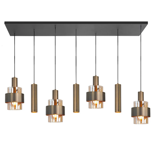 Highlight hanglamp Marrone - 7 lichts - 130  x 160   cm - brons