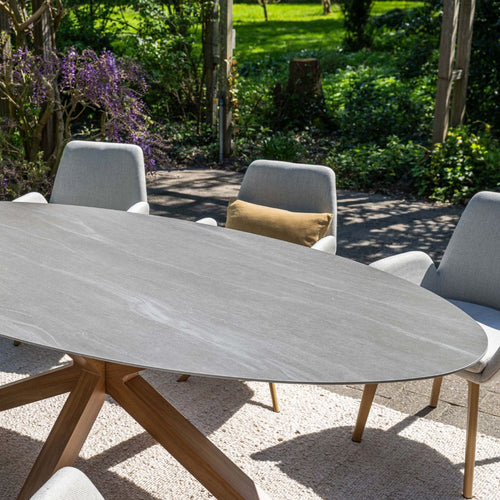 Scotland tafel - 230x115 cm - light teaklook - Centostone Napoli sand