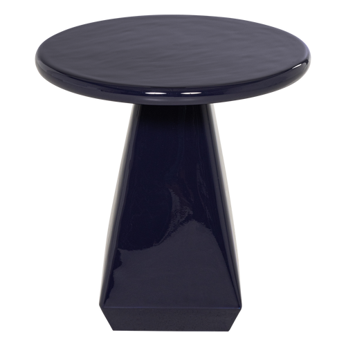 WOOOD bijzettafel Lavo - Metaal Hoogglans - Donkerblauw - 40x40x40