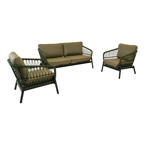 Lesli Living loungebank Zavi - groen - 163,5x83x72,5cm