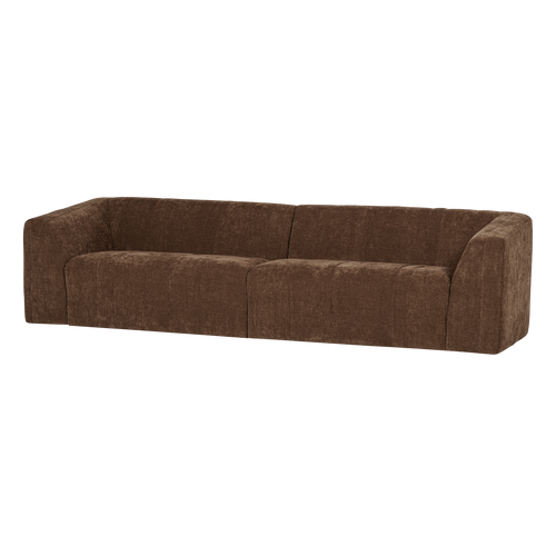 WOOOD 4-zits bank Omaire - Chenille - Lichtbruin