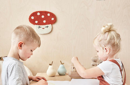 OYOY Muurmatten Mushroom - wol - vtwonen shop