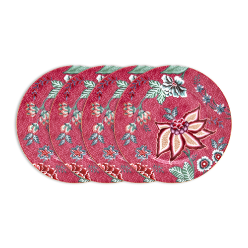 Pip Studio Flower Festival Gebaksbordjes - Servies - Set van 4 borden - 17cm - vtwonen shop