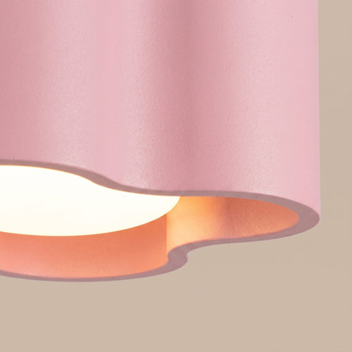 Sollux Lighting Plafondlamp OVIO 1 roze Gx53 - 12x12x6cm